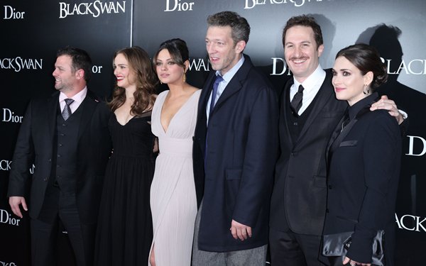 Producer Scott Franklin, Natalie Portman, Mila Kunis, and Vincent Cassell, director Darren Aronofsky and Winona Ryder