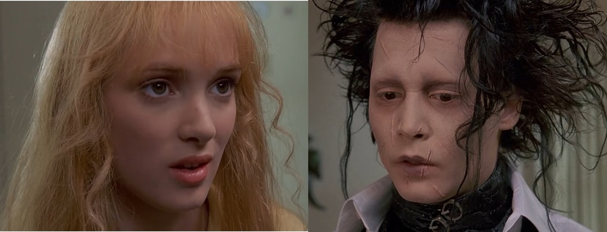 Winona Ryder and Johnny Depp were engaged while making Edward Scissorhands