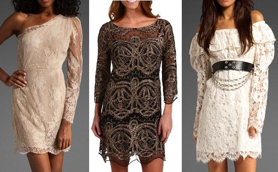 3 vintage lace dresses