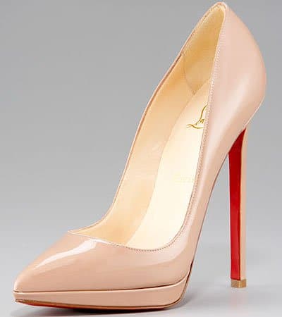 Christian Louboutin's Pigalle Plato patent leather pumps