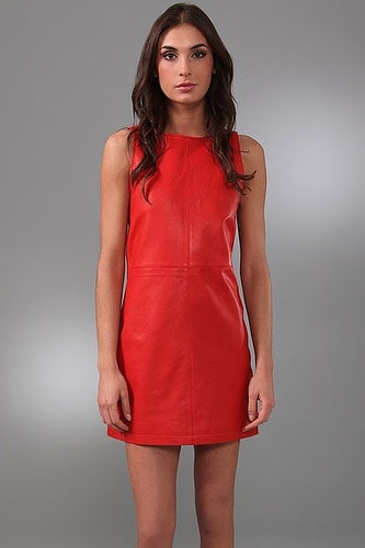 Jenni Kayne Leather Mini Shift Dress