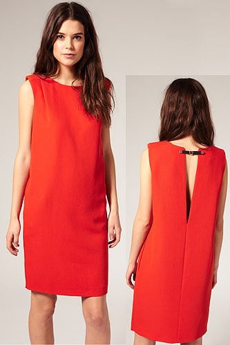 Mango V-Back Shift Dress