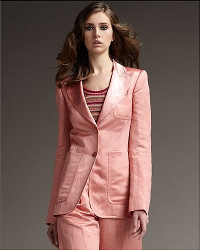 Marc Jacobs Satin Two-Button Jacket