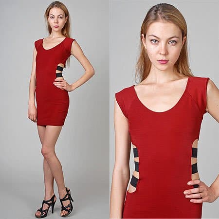eDressMe Private Collection Side Cut Out Dress