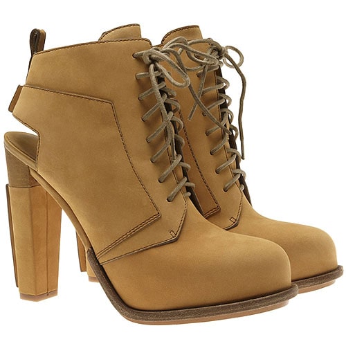 Alexander Wang Dakota Lace-Up Nubuck Booties