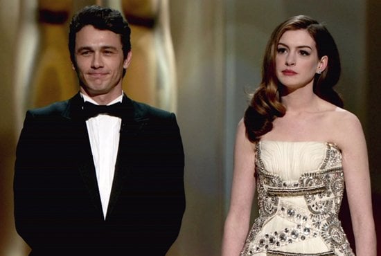 Presenters James Franco and Anne Hathaway speak onstage during the 83rd Annual Academy Awards