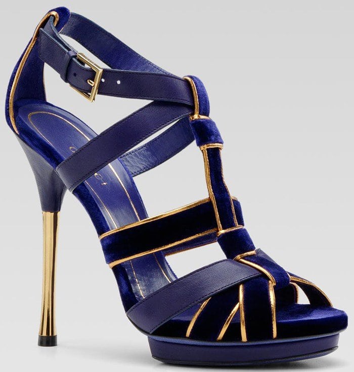 Gucci 'Malika' High Heel Platform Sandal