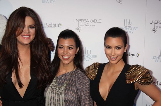 Kim and Kourtney supported Khloé Kardashian at the launch of her unisex fragrance called “Unbreakable By Khloe And Lamar”