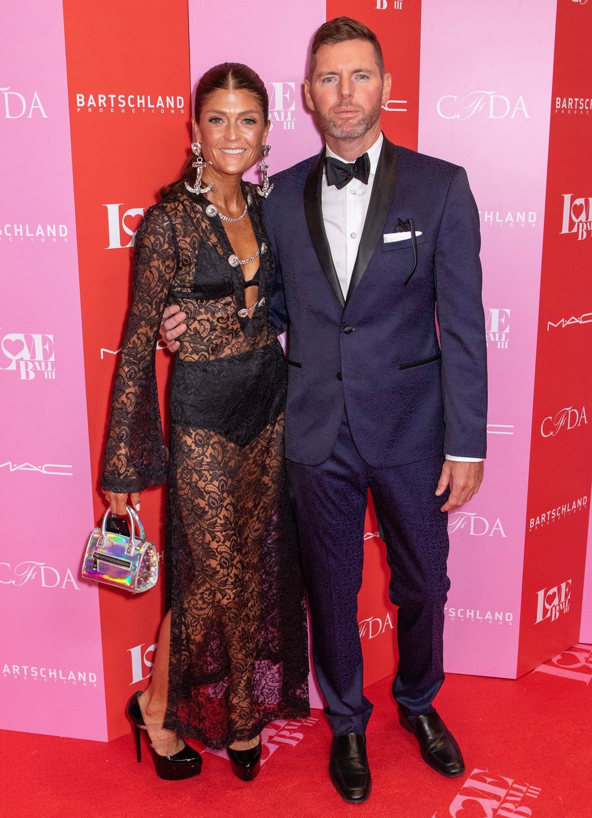 Ruthie Davis and Douglas Hand attend the LOVE Ball III - Arrivals at Gotham Hall on June 25, 2019 in New York City