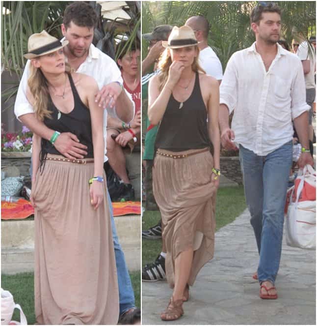 Joshua Jackson and girlfriend Diane Kruger at the Coachella Valley Music and Arts Festival