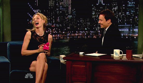 Uma Thurman appears on NBC’s ‘Late Night with Jimmy Fallon’ to promote her new film ‘Ceremony’ in New York City on April 8, 2011