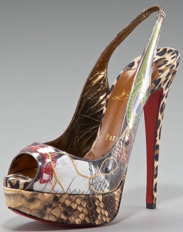 Christian Louboutin Ecotrash Platform Slingback