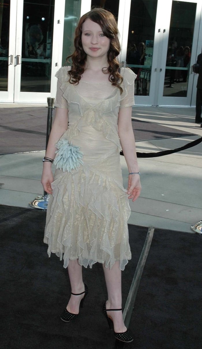 Emily Browning was 14 years old when attending the premiere of Lemony Snicket's A Series of Unfortunate Events