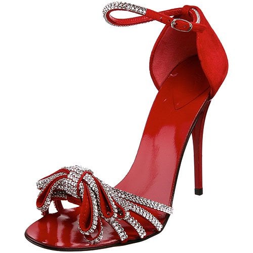 Red Giuseppe Zanotti ankle-strap sandals