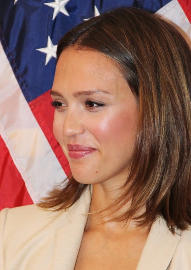 Jessica Alba attended a press conference for the Safe Chemicals Act in Washington, D.C.
