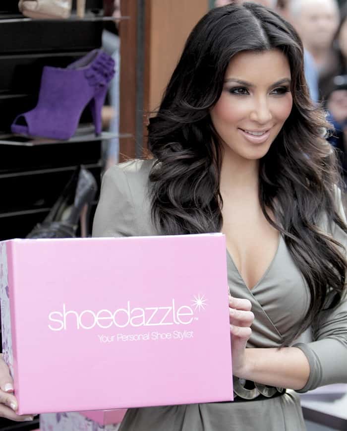 Kim Kardashian co-founded the online shoe store ShoeDazzle in 2009