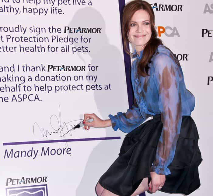 Mandy Moore and the ASPCA celebrate the launch of PetArmor and announce a National Awareness Campaign to elevate the importance of pet healthcare in New York City on April 20, 2011