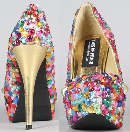 Gem and stud covered pumps from Haus of Price