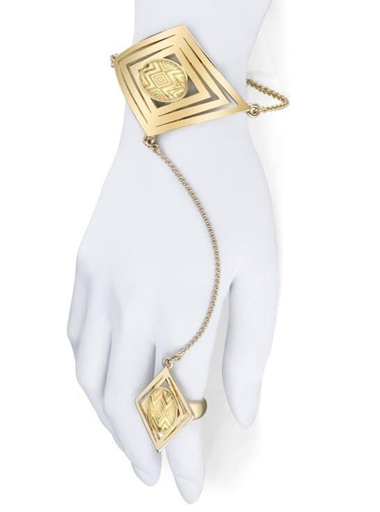 House of Harlow 1960 Double Diamond Hand Piece