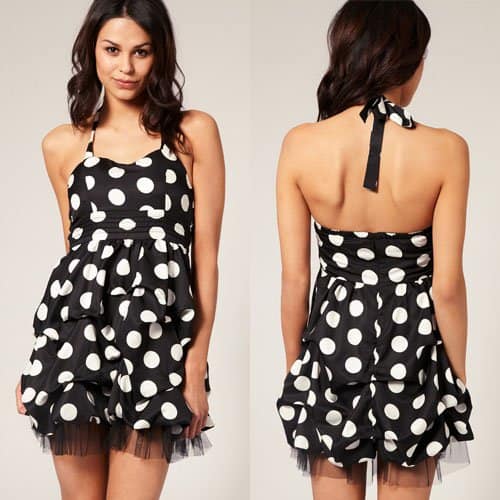 Summer Favorite: The Laundry Room halter neck polka dot dress, blending comfort with style