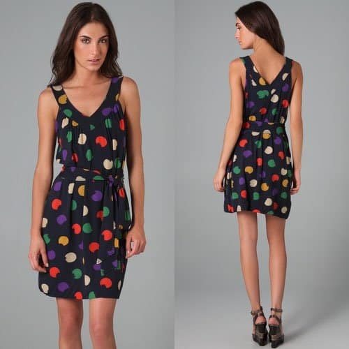 Casual Sophistication: Marc by Marc Jacobs Smudge Dot jersey dress - a modern twist on classic polka dots