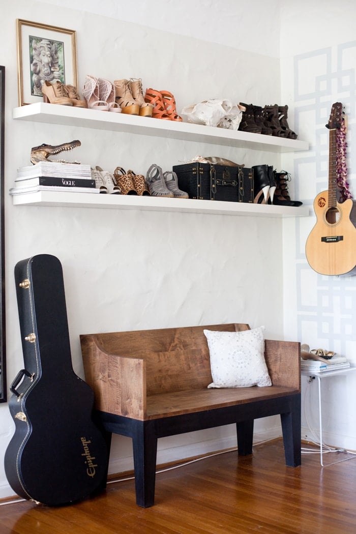 A peek at Aimee Song's former apartment in San Fransisco. It shows her love of spaces, objects, and fabulous shoes