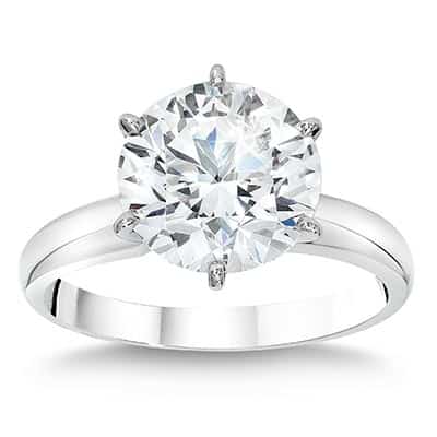 Costco 4.25 ct. Round Diamond Solitaire Platinum Ring