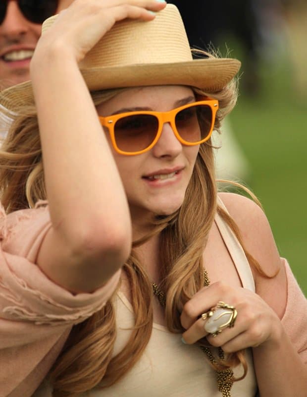 Chloë Moretz showcased a remarkable fashion sense at the Veuve Clicquot Gold Cup Final in Midhurst, England