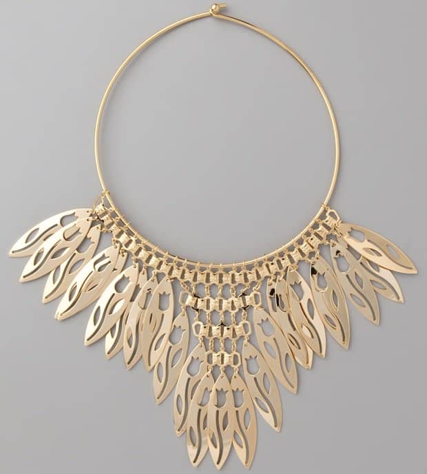 Theodora & Callum Leaf Fringe Necklace