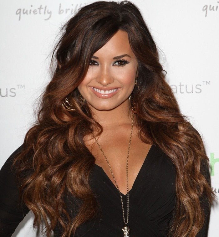 Demi Lovato attends the HTC Status Social Launch Event held at Paramount Studios in Hollywood on July 19, 2011