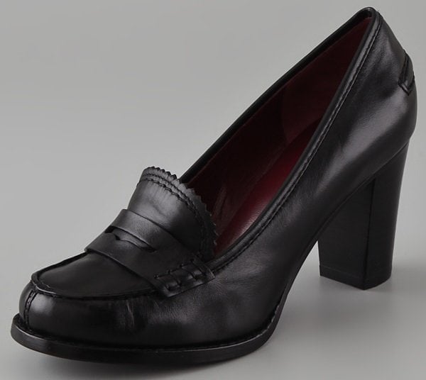 Marc by Marc Jacobs high heel penny loafers