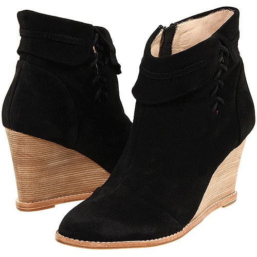 Matt Bernson Dune stacked wedge heel bootie