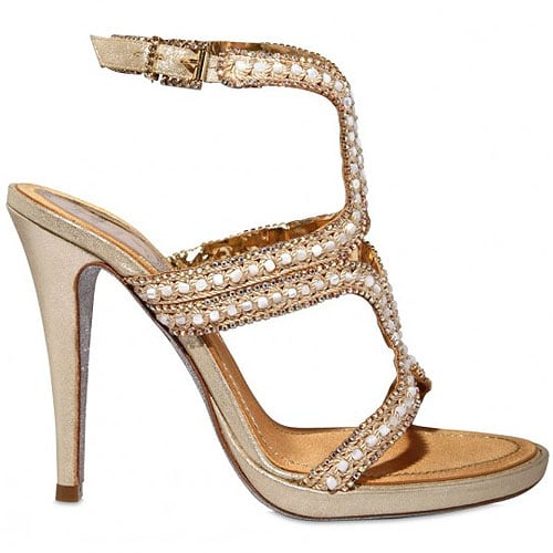 Rene Caovilla Mother of Pearl & Swarovski Crystal Sandals