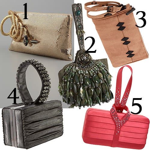 5 wrist clutches with wrist straps