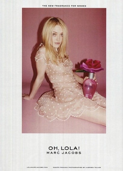 Dakota Fanning is the face of Marc Jacobs' new fragrance Oh! Lola