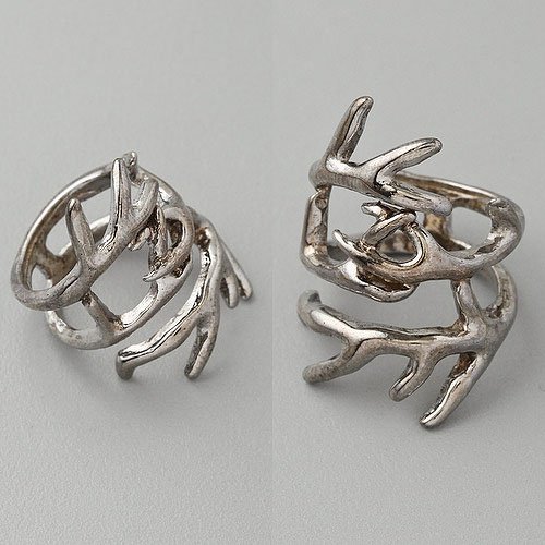 House of Harlow 1960 Antler wrap ring in silver