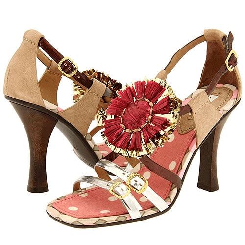 Marc Jacobs Raffia Flower Heels