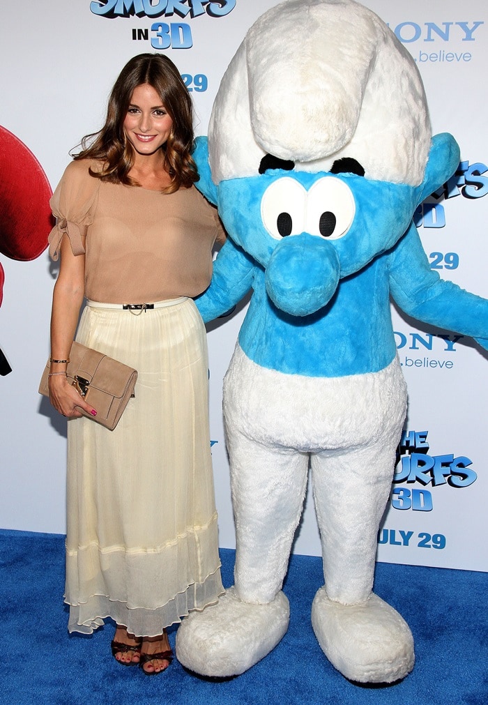 Olivia Palermo at the premiere of The Smurfs held at the Ziegfeld Theatre in New York City on July 24, 2011
