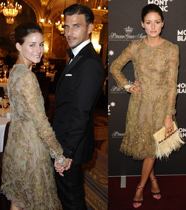 Olivia Palermo and Johannes Huebl at the Montblanc 'Collection Princesse Grace de Monaco' World Premiere presentation