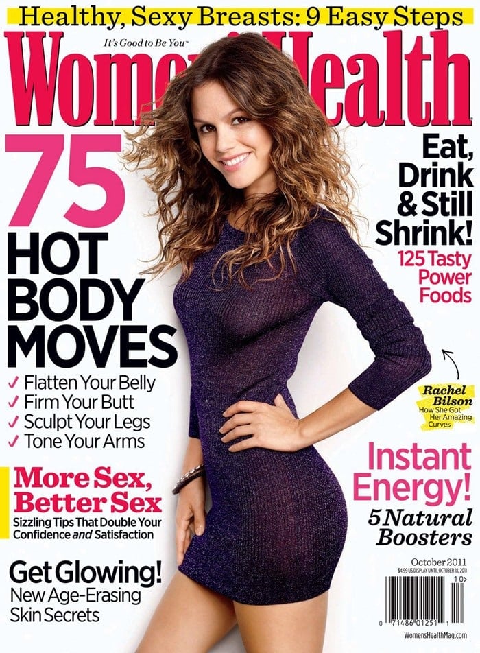 Rachel Bilson poses on the cover of the October 2011 Issue of Women's Health