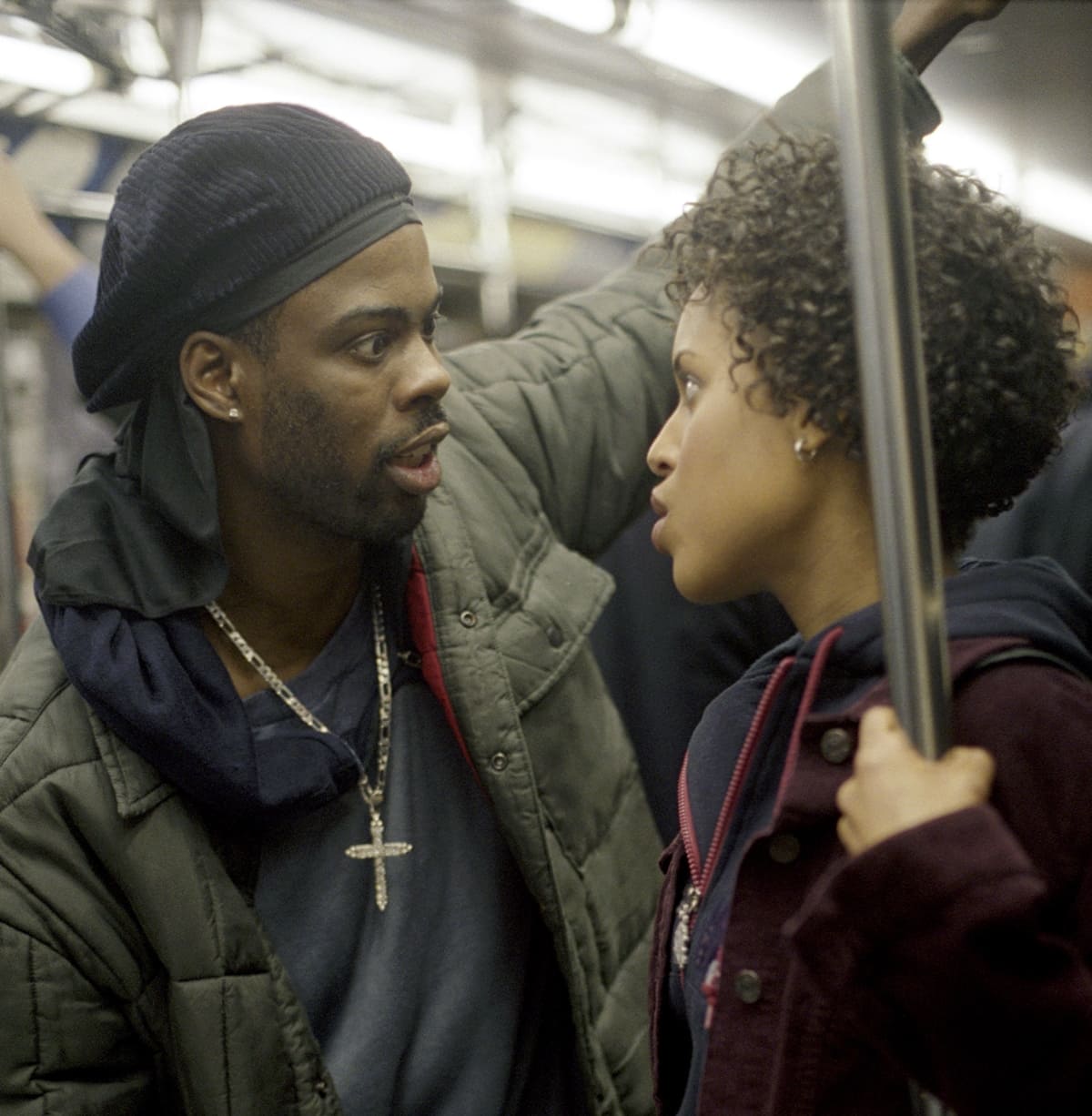 Chris Rock and Kerry Washington in the 2002 action comedy film Bad Company