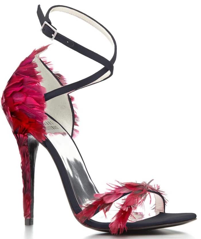 Fuchsia Feather Stuart Weitzman Olivia Shoes