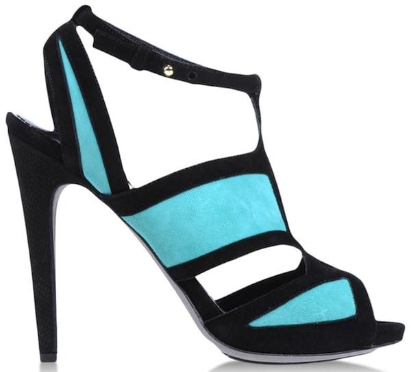 Aperlai Turquoise Platform Sandals