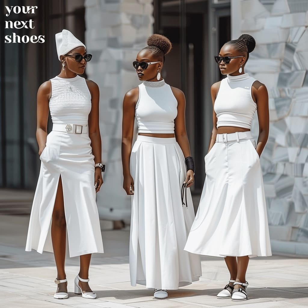 Triple the chic: Embrace the monochrome trend with these stunning all-white looks perfect for any summer outing!