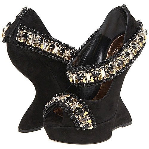 Alexander McQueen Embellished Wedge Sandals