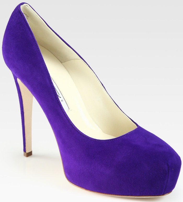 Brian Atwood Maniac Suede Platform Pumps