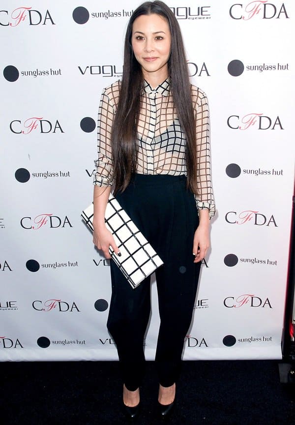 China Chow radiates elegance at the Vogue Eyewear 2nd Annual Capsule Collection launch in NYC, September 2011