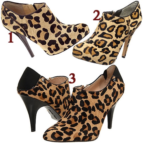 Leopard ankle boots