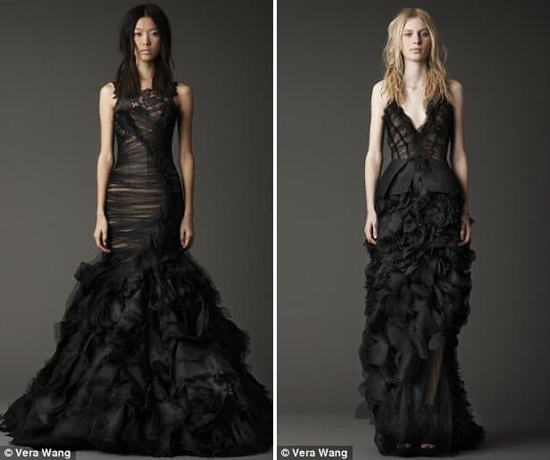 Vera Wang's Black Bridal Gowns for Fall