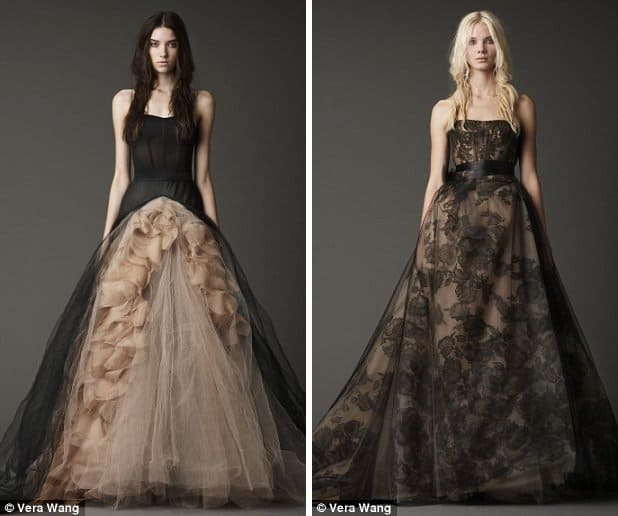 Vera Wang's Black Bridal Gowns for Fall